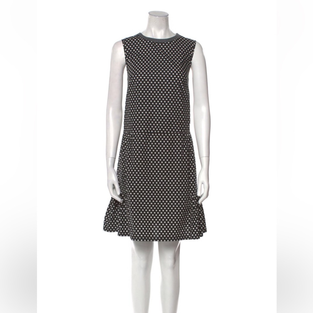 Marni Black and White Geometric Dress